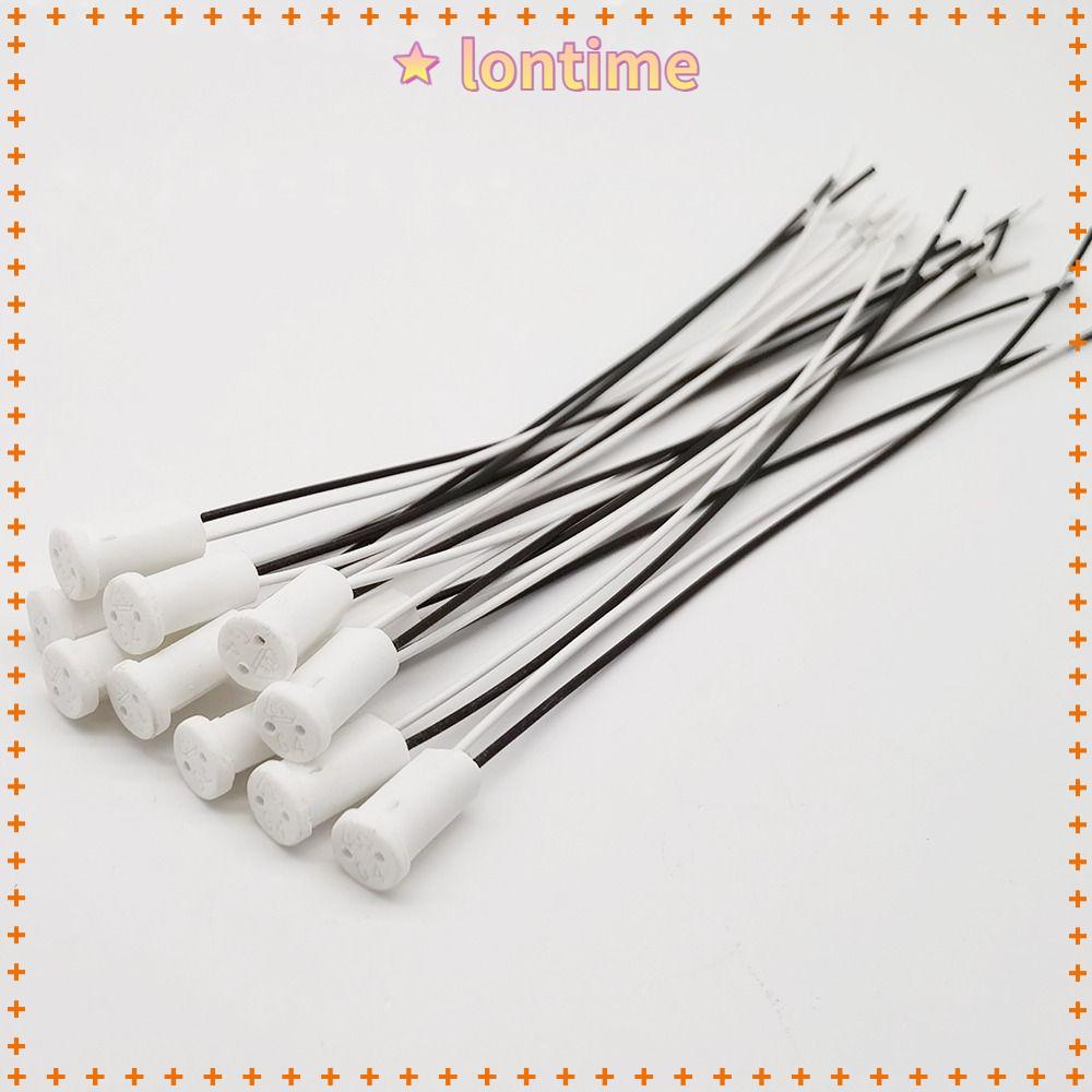 Giá Đỡ Đèn Halogen G4 10cm Phích Cắm Bằng Sứ