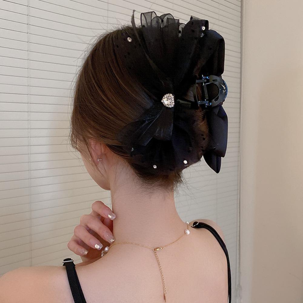 Kẹp Tóc Hình Nơ Phối Tua Rua Thời Trang Cho Nữ