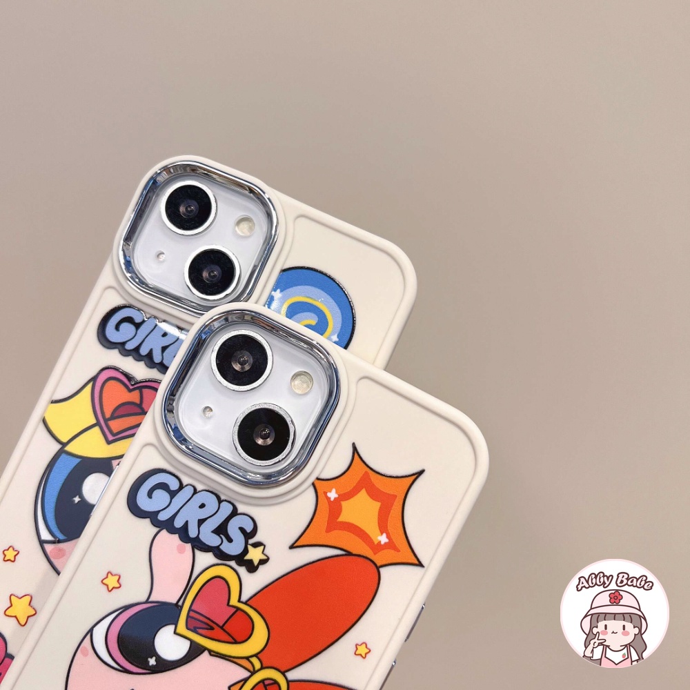 Ốp Điện Thoại TPU Mềm Bóng Chống Bụi Bẩn In Hoạt Hình Powerpuff Girls Cho IPhone 14 Pro Max 11 12 Pro Max X XS 7Plus