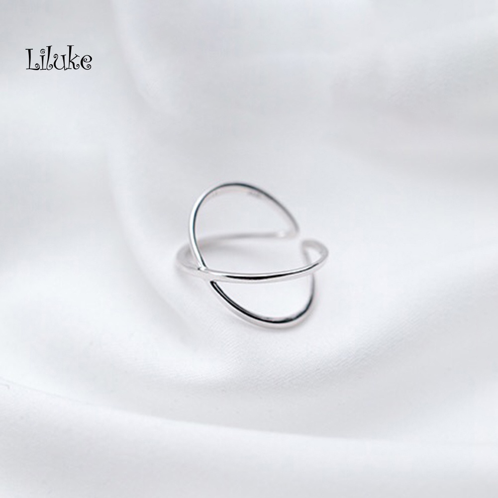 Nhẫn Hợp Kim Hở Kiểu Dáng Độc Đáo Thời Trang Cho Nữ