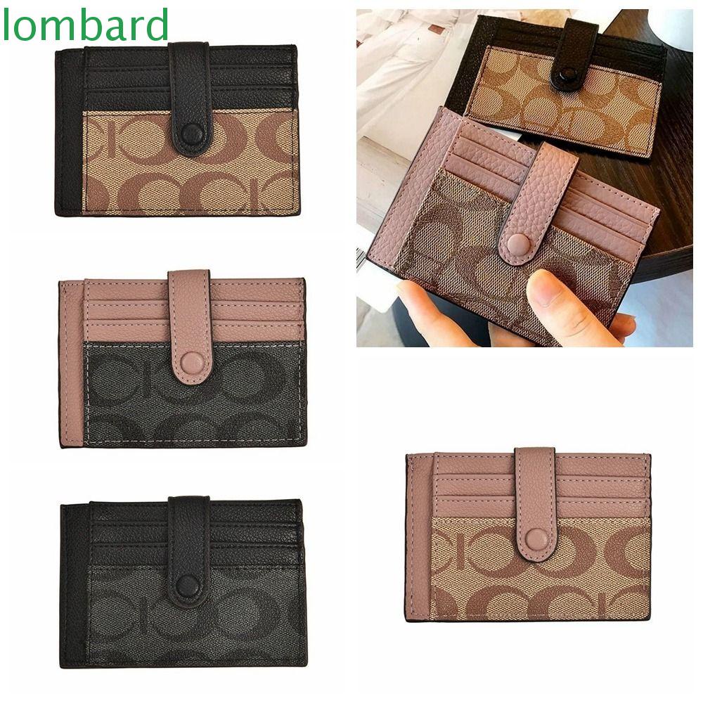 Ví Da PU Đựng Thẻ / Tiền Xu In Họa Tiết Vintage Đơn Giản Cho Nữ