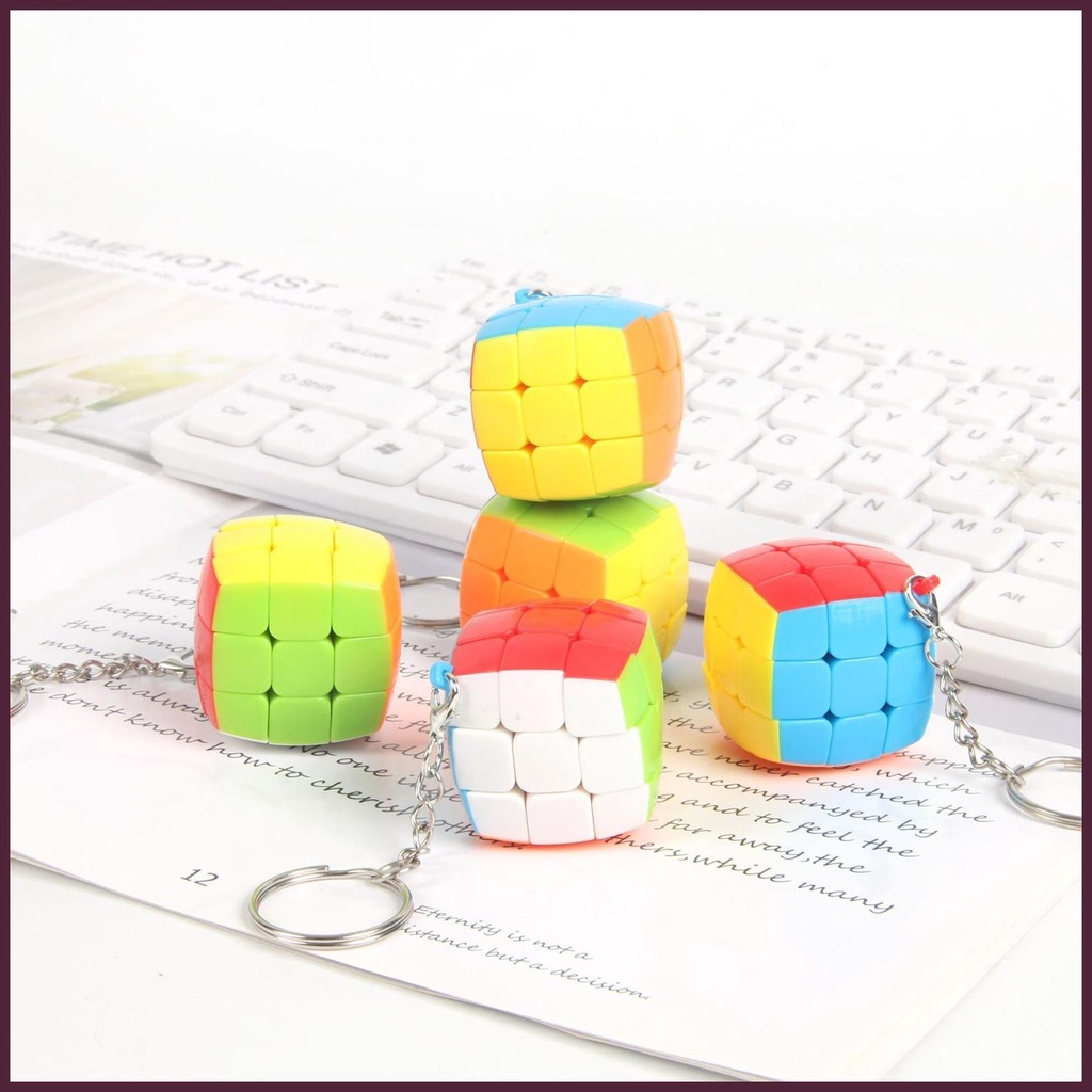 Móc Khóa Mini Hình Dạng Odd Đính Đá Nhiều Màu Sắc Có Thể Tháo Rời Cho Ba Lô / Ví / Túi Xách