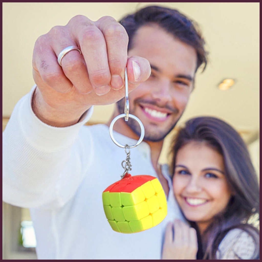 Móc Khóa Mini Hình Dạng Odd Đính Đá Nhiều Màu Sắc Có Thể Tháo Rời Cho Ba Lô / Ví / Túi Xách