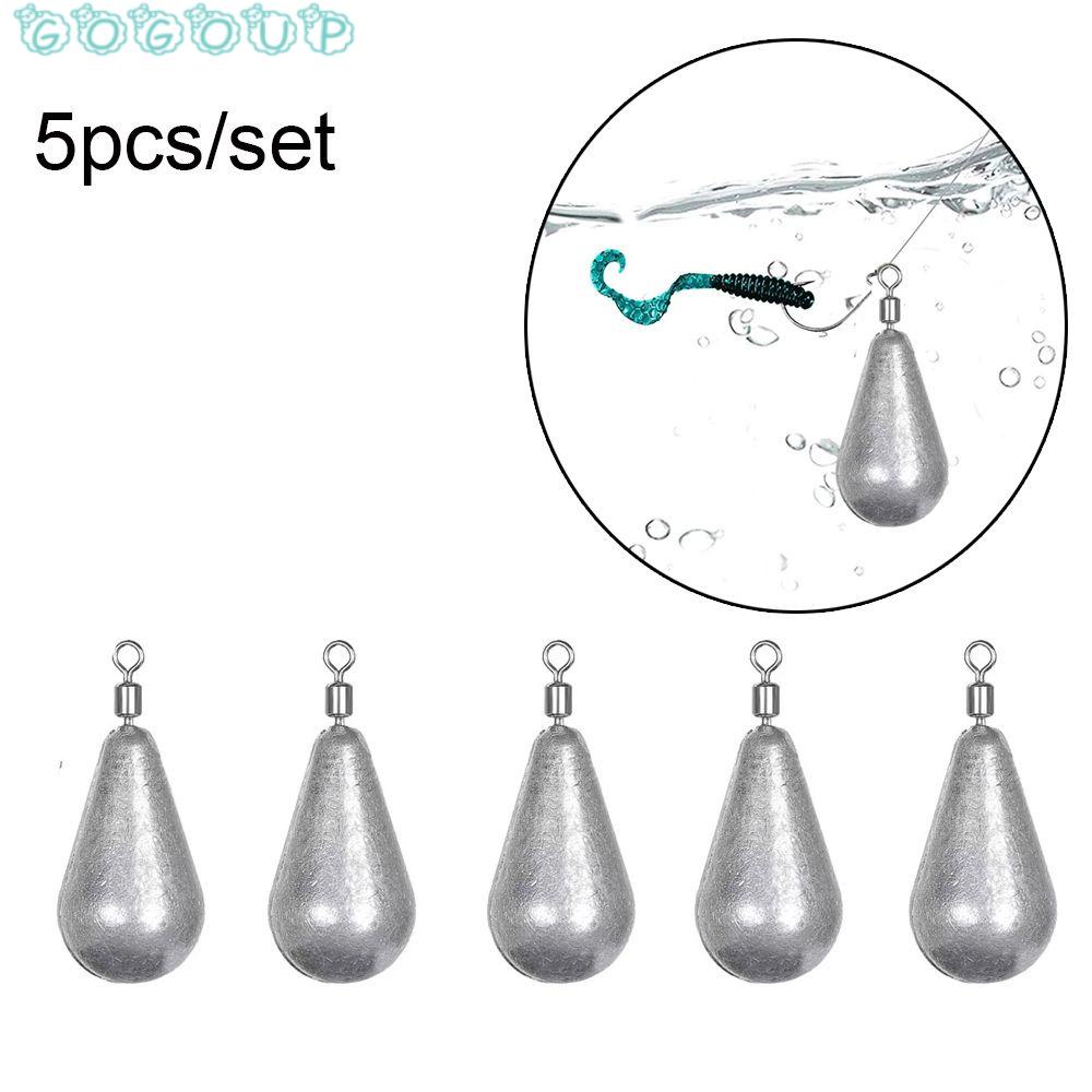 Set 5 Quả Cầu Chì Trọng Lượng 5g / 7g / 10g / 14g / 20g Hỗ Trợ Câu Cá