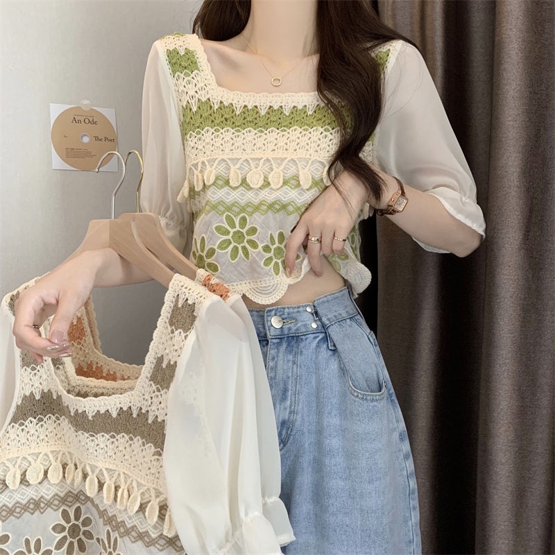 Áo Sơ Mi chiffon Ngắn Tay Thời Trang Mùa Hè 2023 Cho Nữ