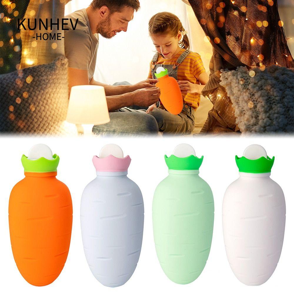KUNHEV Đệm Sưởi Ấm Tay Mùa Đông Bằng Silicone Hình Củ Cà Rốt