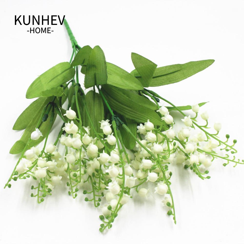 KUNHEV Hoa Lily Giả Bằng Lụa Dùng Trang Trí Nhà Cửa / Tiệc Tùng