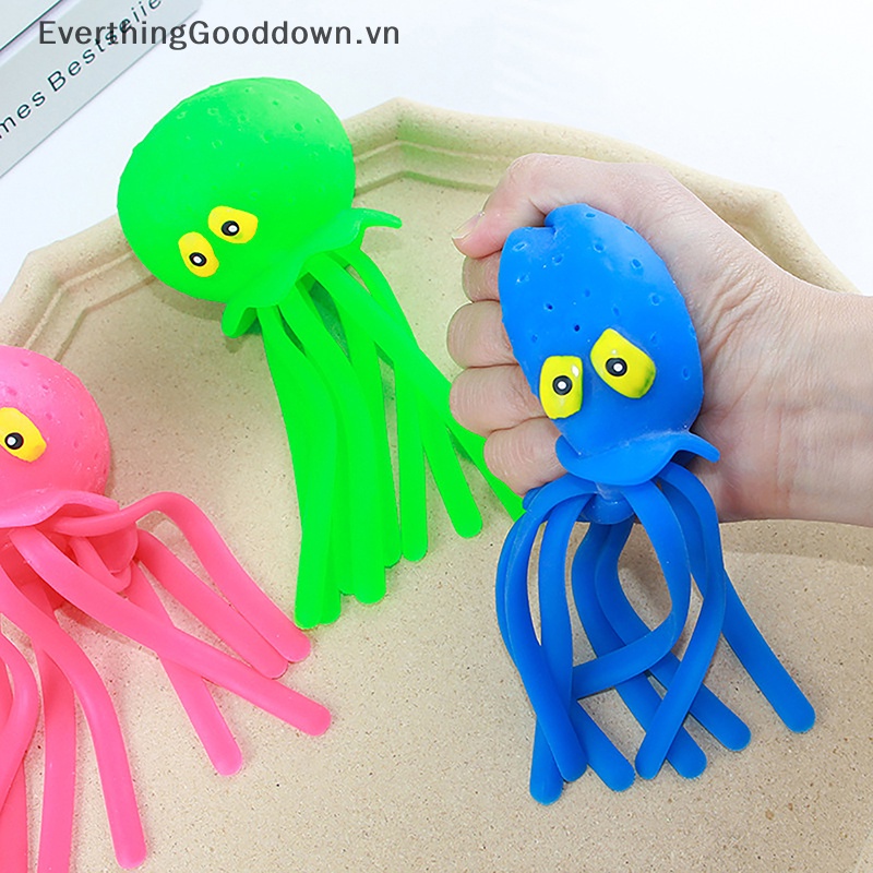 Everthinggood Đồ Chơi Bóng Nước Hình Bạch Tuộc Vui Nhộn Giảm Căng Thẳng Cho Bé Khi Tắm
