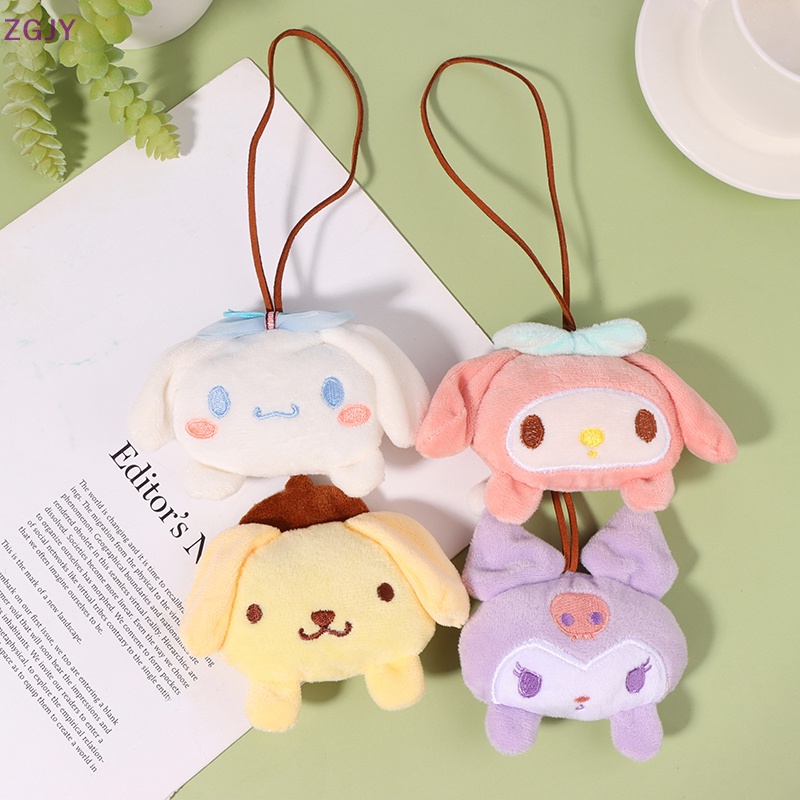 SANRIO Nhãn Dán Trang Trí Túi Xách Chống Thất Lạc Hình Cinnamoroll Melody Kulomi Nhồi Bông Dễ Thương Mới