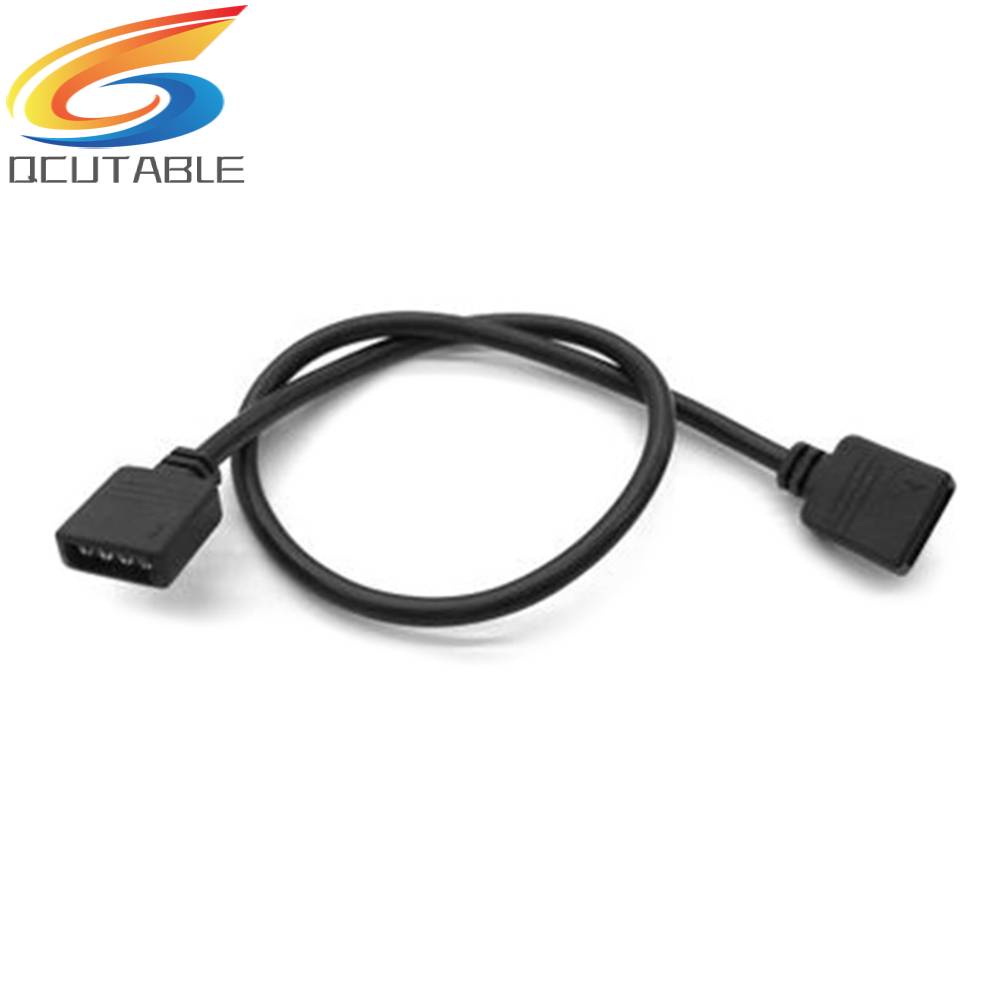 Cáp Nối Dài Đèn LED RGB 5050 3528 4Pin Màu Đen