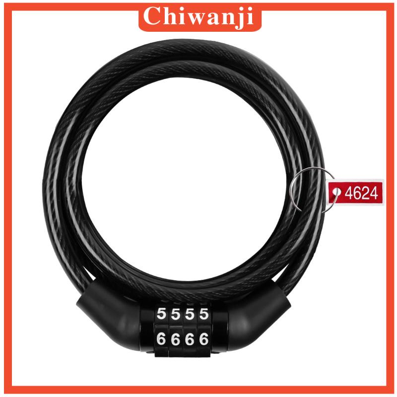 Dây Cáp Khóa Xe Đạp 4 Chữ Số Chiwanji
