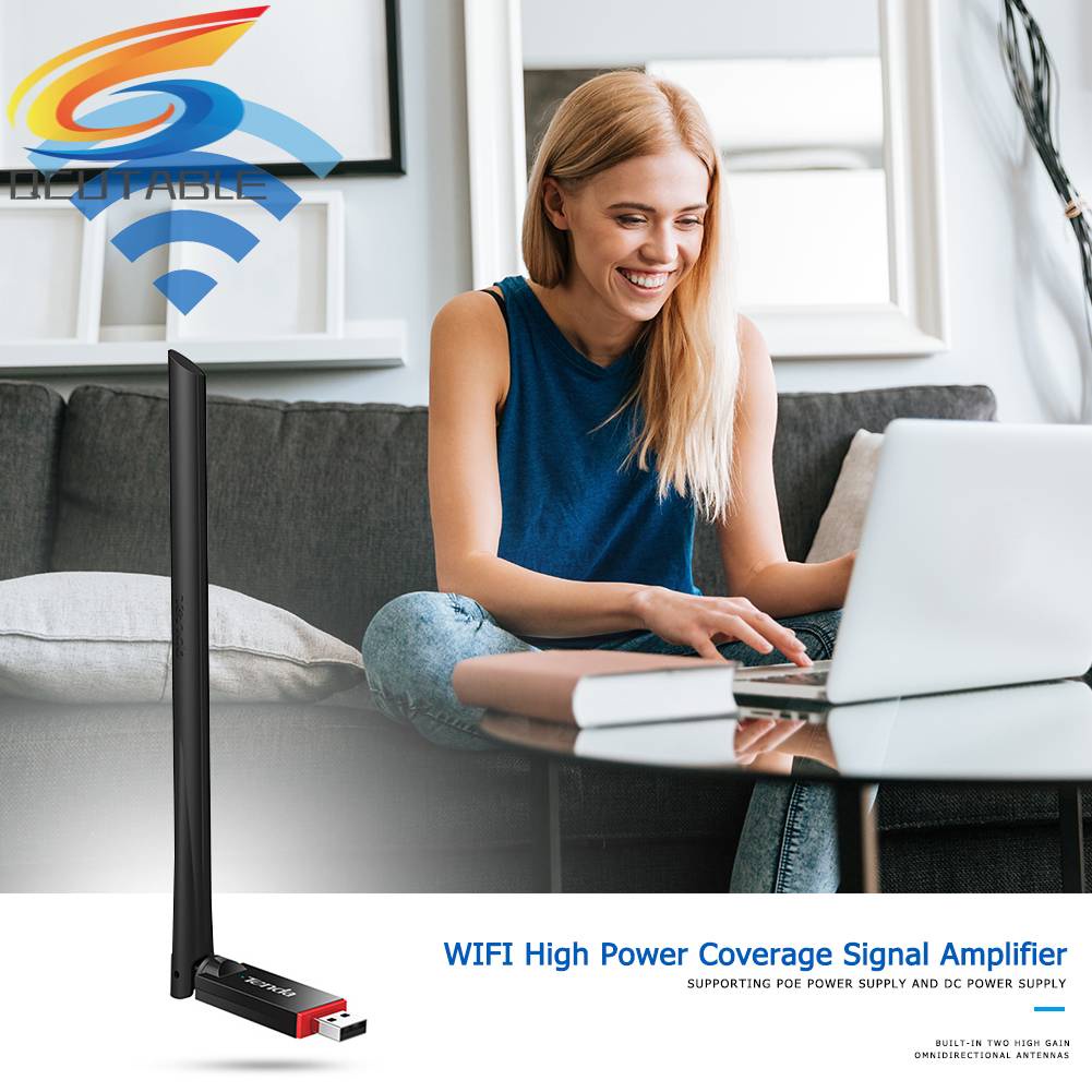 Thẻ Mạng Không Dây Mini Tenda U6 300Mbps USB 2.0 2.4G