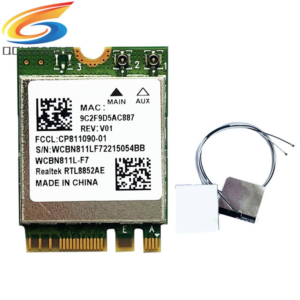 Thẻ Mạng Không Dây RTL8852AE Bluetooth 5.2 Cho Laptop