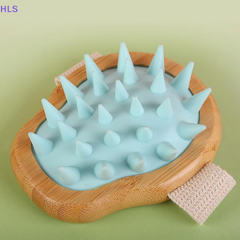 Bàn Chải Massage Da Đầu Cầm Tay Hình Tròn Tiện Dụng