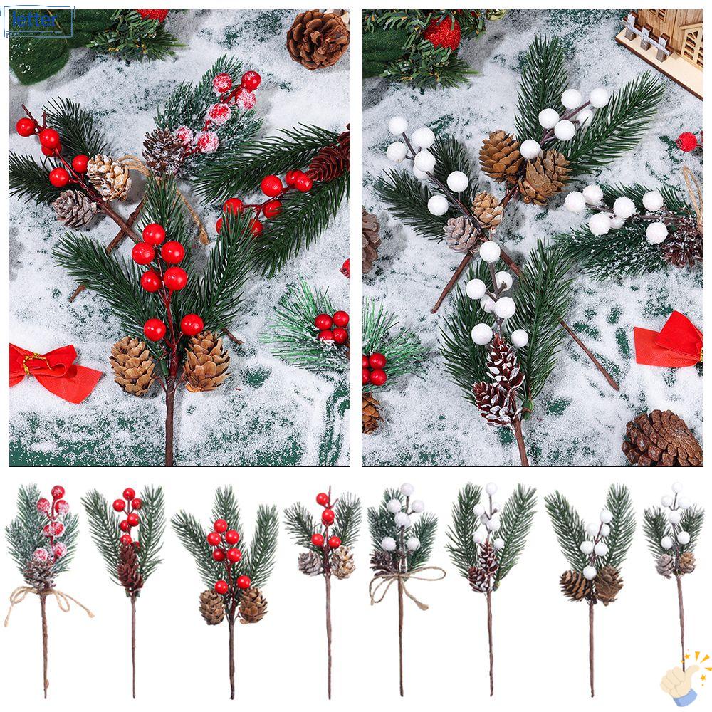 LET Bộ 5 Nhánh Cây Giả Trang Trí Tiệc Cưới Thời Trang|Thân Nón Thông Độc Đáo Tiện Dụng