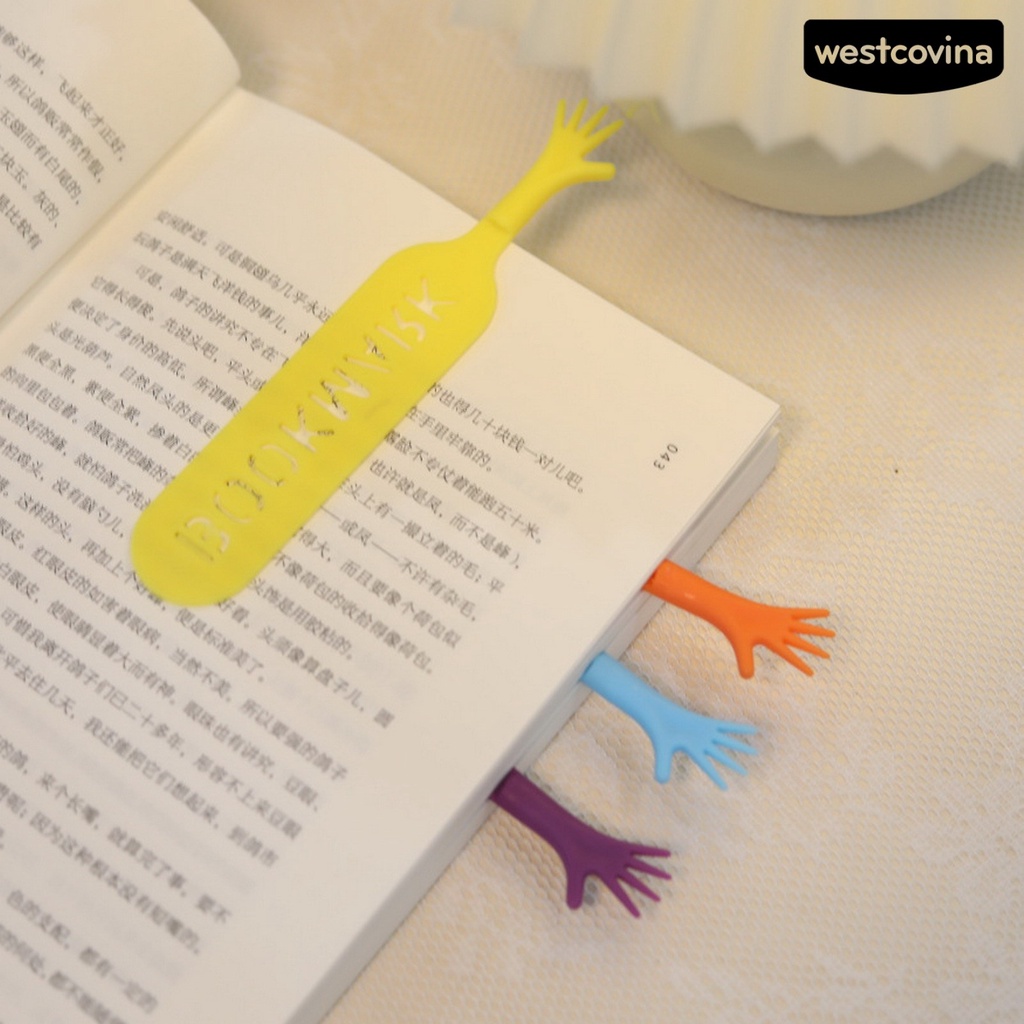 [WSTN] [WSTN]✎Bộ 4 Thẻ Đánh Dấu Sách Chống Trầy Thiết Kế Khoét Rỗng Trơn Làm Thủ Công Bề Mặt