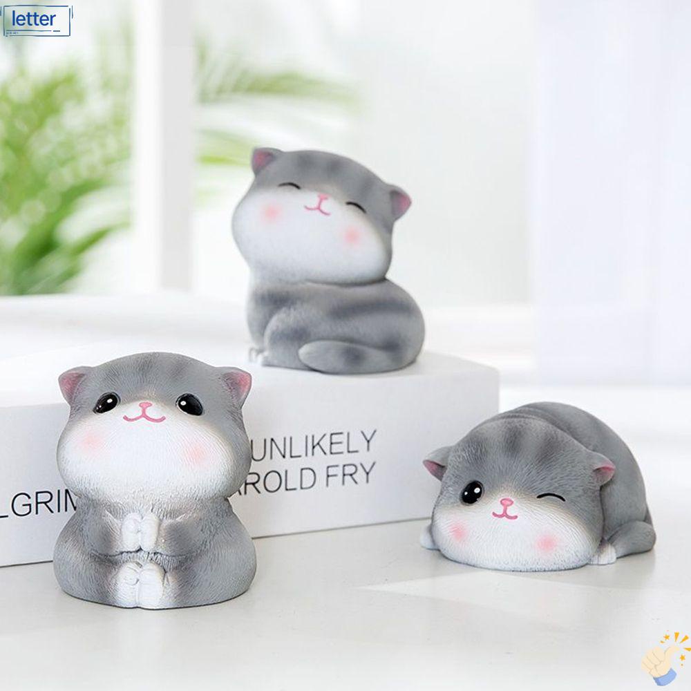 LET Đồ Trang Trí Bánh Kem Hình Chú Mèo Đáng Yêu