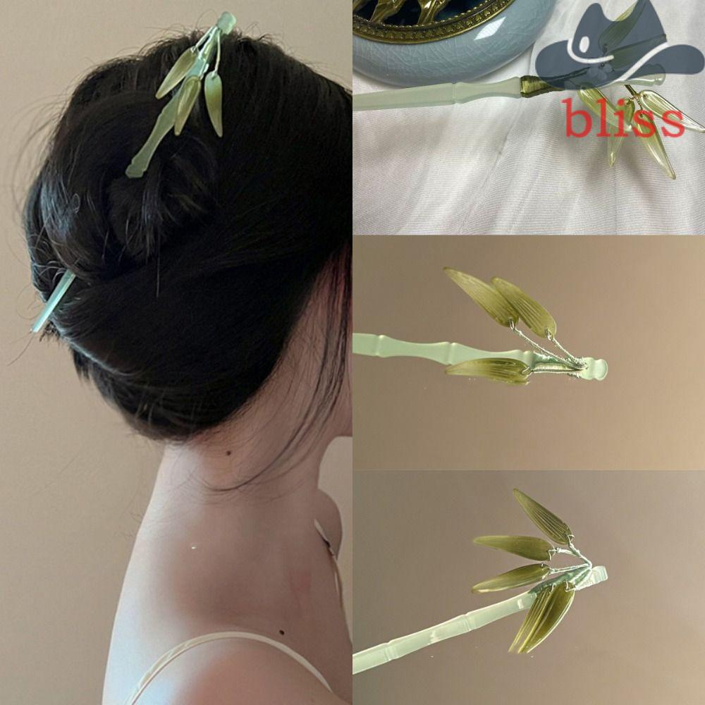 Trâm Cài Tóc Bằng Acrylic Hình Chiếc Lá Phong Cách Trung Hoa Cổ Điển Cho Nữ