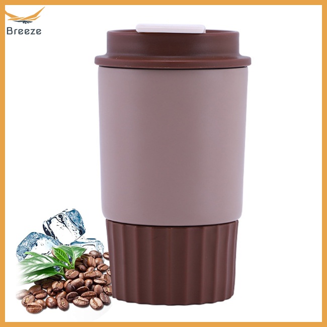 Cốc Cà Phê Cách Nhiệt Bằng Thép Không Gỉ 304 360ml Chống Bỏng Có Thể Tái Sử Dụng