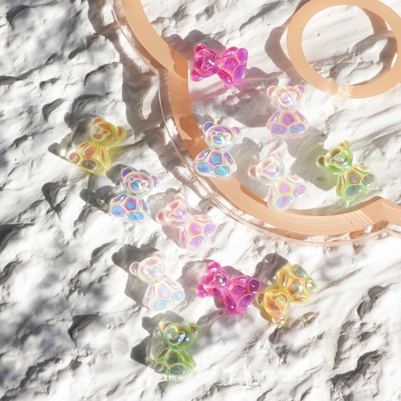 Set 50 Phụ Kiện Trang Trí Móng Tay Hình Gấu Dễ Thương | Gấu Charm