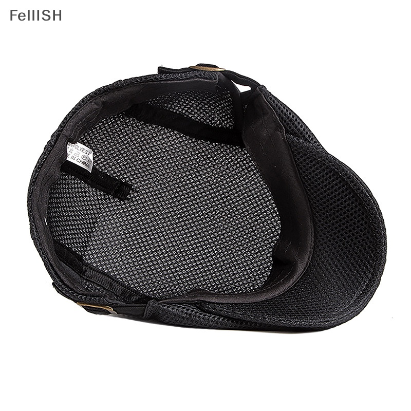 1 Mũ Beret Phối Lưới Thoáng Khí Thời Trang Cho Nam 439br