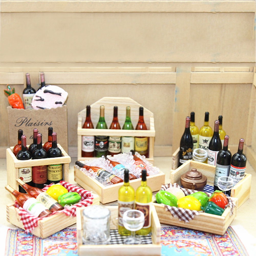 Miếng Dán Cửa Kính Tủ Lạnh Bằng Nhựa Hình Trái Cây Cho Nhà Búp Bê