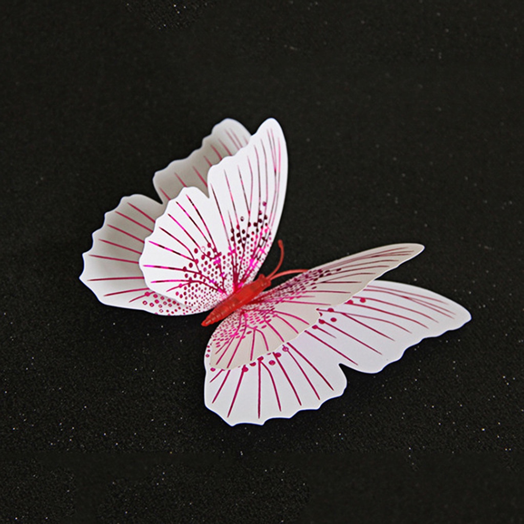 Set 12 Miếng Dán Tường Bằng PVC Hình Động Vật Bay 3D Đa Năng Có Thể Tháo Rời Cho Bé