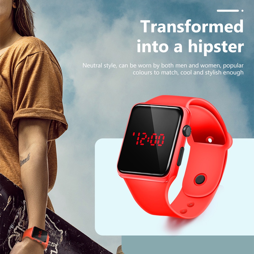 Đồng Hồ Điện Tử Thông Minh Dây Silicone Cho Bé