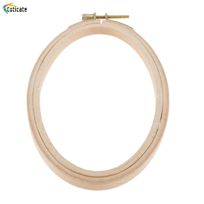 Khung Thêu Thủ Công Bằng Gỗ Tròn 16cm 13.7cm
