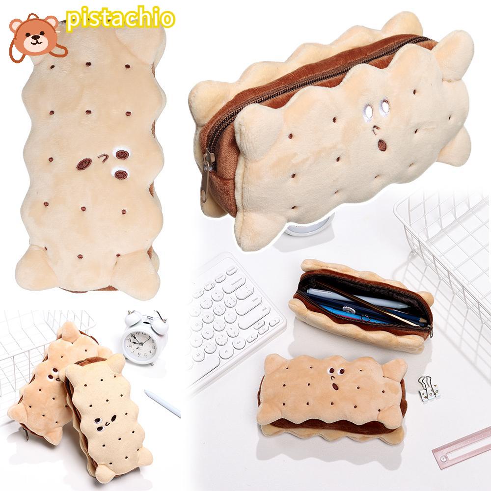 PISTA Túi Đựng Bút Hình Bánh Sandwich Vui Nhộn