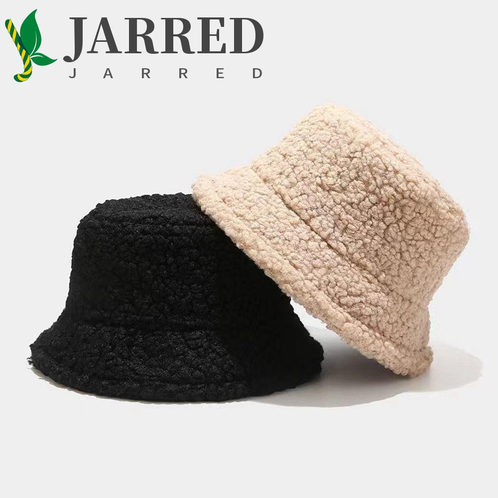 JARRED Nón Tai Bèo Phủ Lông Cừu Chống Nắng Gấp Gọn Được Thời Trang Thu Đông Hàn Quốc Dành Cho Nữ