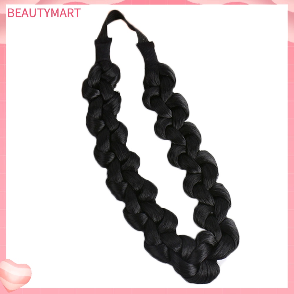 Băng Đô Cài Tóc Giả Thắt Bím Co Giãn Thời Trang Cho Nữ