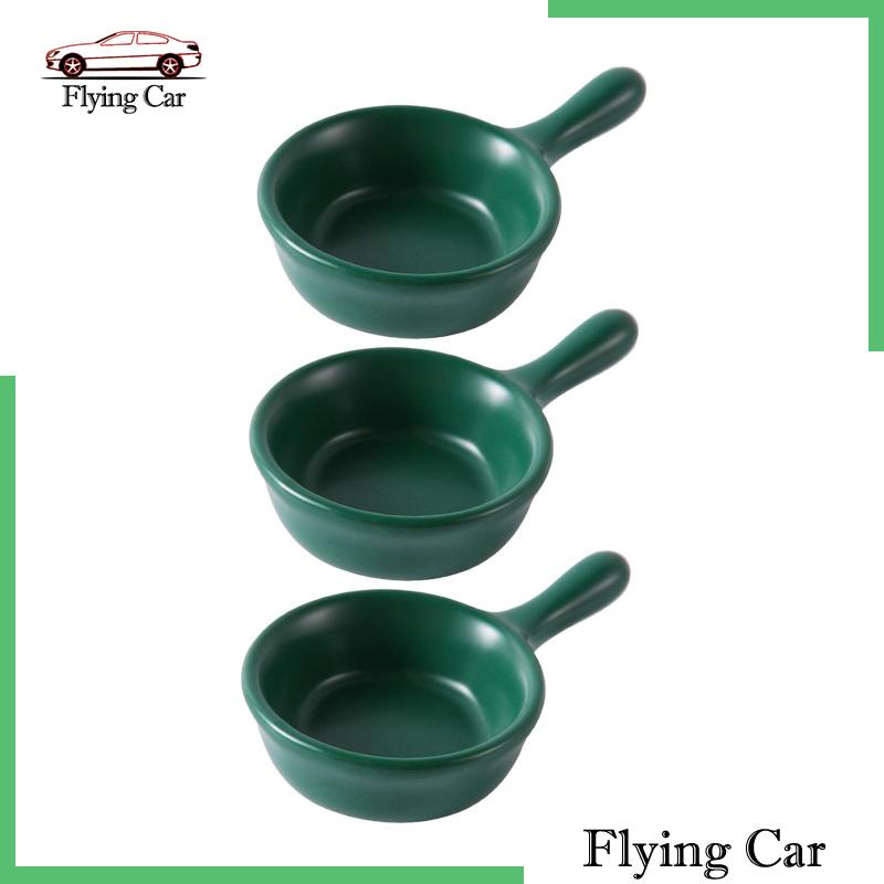 Set 2 Đĩa Sứ Đựng Nước Sốt Tiện Dụng Mang Theo Du Lịch Dã Ngoại