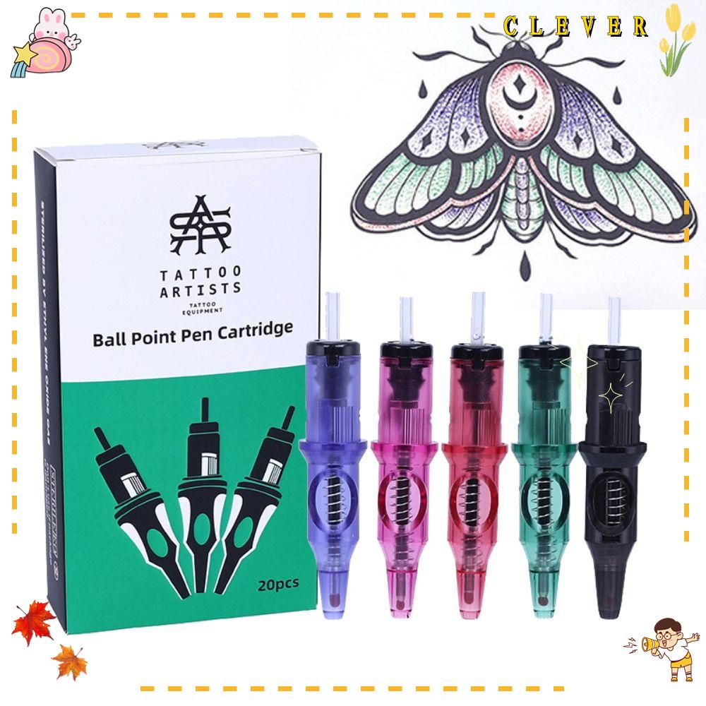 Set 20 Đầu Kim Xăm Hình Dễ Sử Dụng 5 Màu Tùy Chọn Cho Người Mới Bắt Đầu