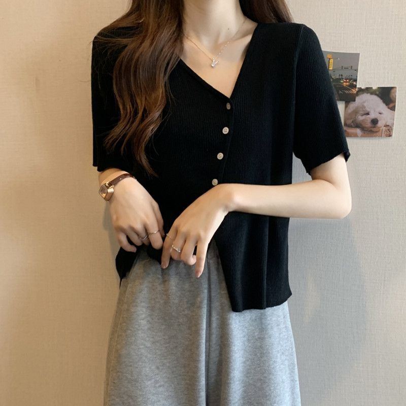 COZOK Áo Thun Tay Ngắn Màu Trơn Form Ôm Hợp Thời Trang