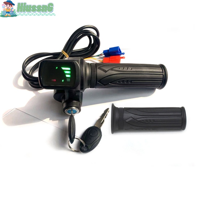 1 Cặp Tay Ga 36v / 48 / 60v Cho Xe Đạp Điện Có Màn Hình Led Hiển Thị