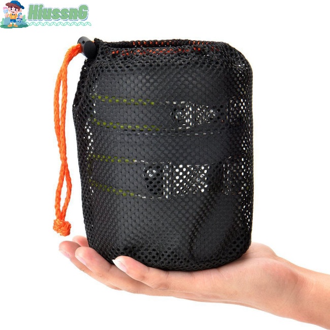 Bộ Nồi Và Dụng Cụ Ăn Bằng Hợp Kim Nhôm Có Thể Gấp Gọn Cho 1-2 Người Khi Đi Cắm Trại