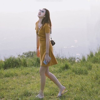 Đầm Thời Trang Mùa Hè Pháp Phong Cách Retro Dành Cho Nữ