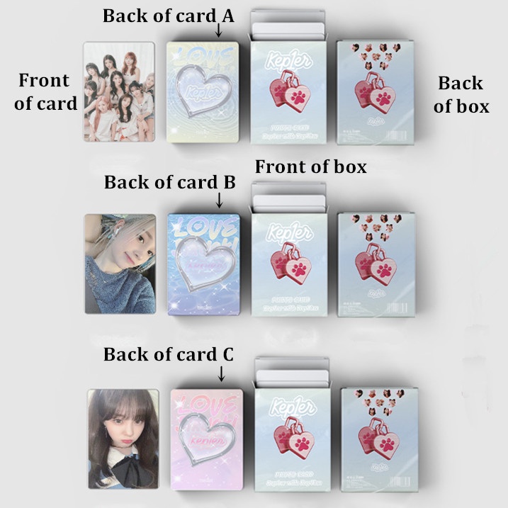Hộp 50 Ảnh Lomo Card KEP1ER KEP1ER Nhóm Nhạc Hàn Quốc KEP1ER