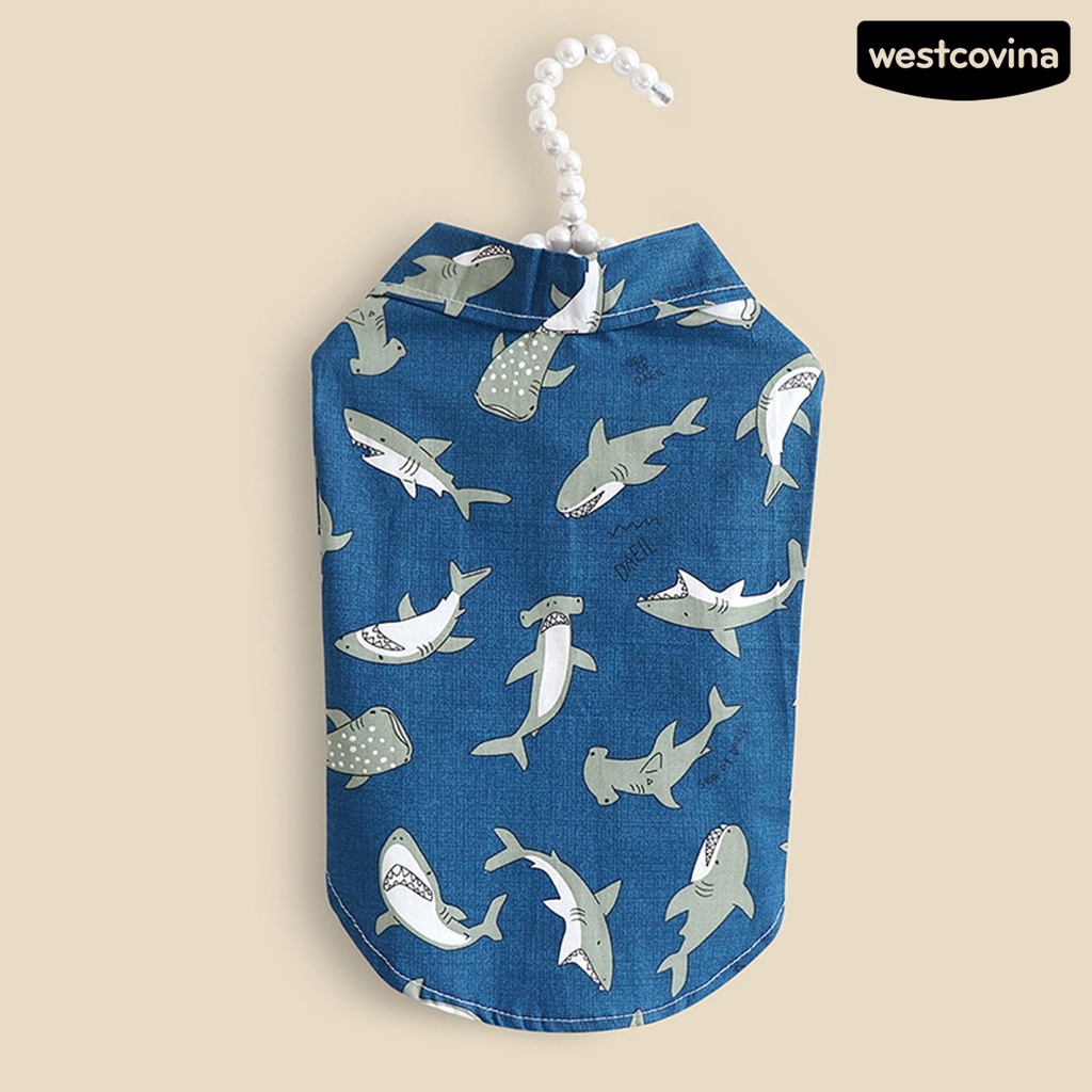 [COD]♞Áo Thun Cổ Bẻ Thân Thiện Với Da Thời Trang Đường Phố Cho Thú Cưng