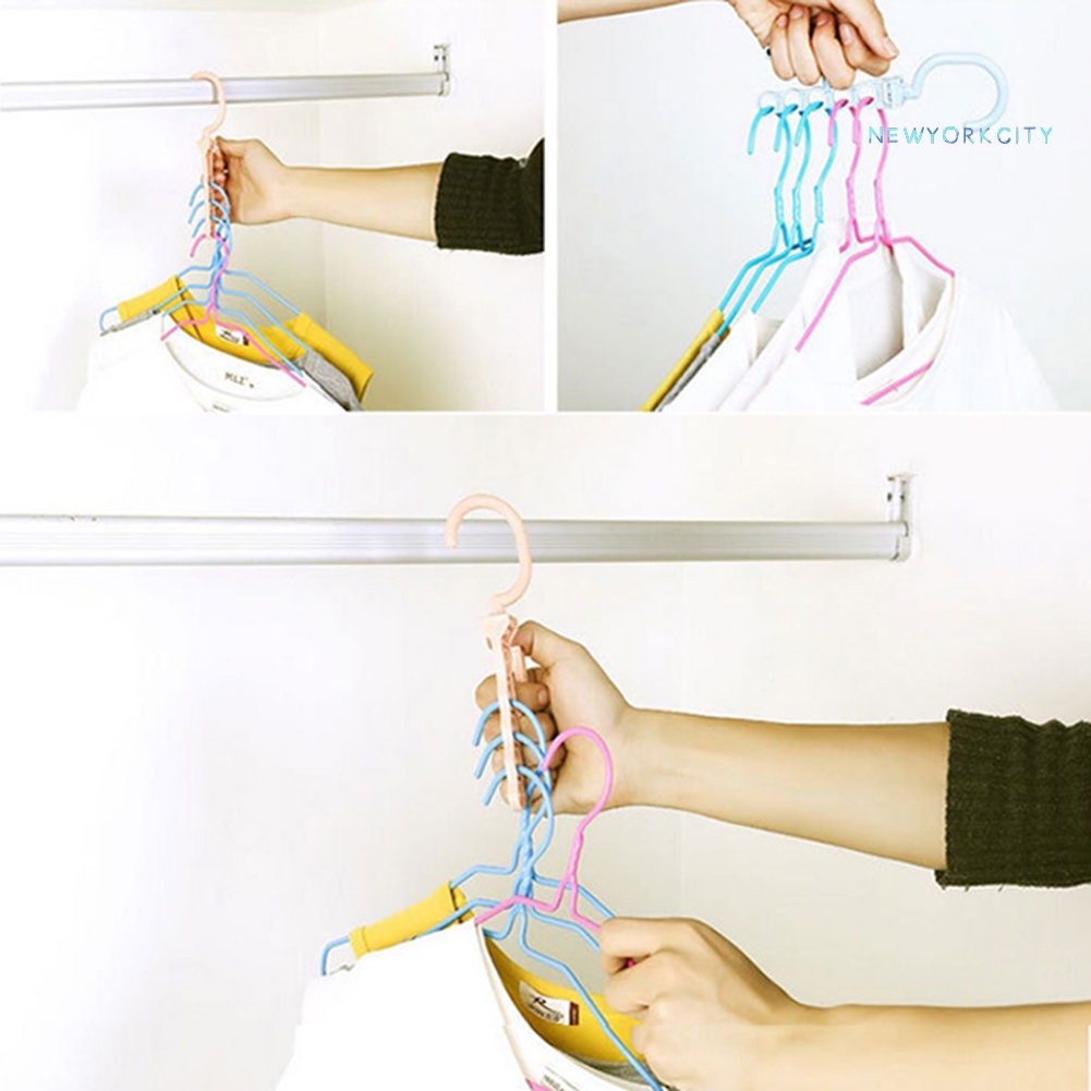 Móc Nhựa Treo Quần Áo Nhiều Tầng Chống Trượt Tiện Lợi