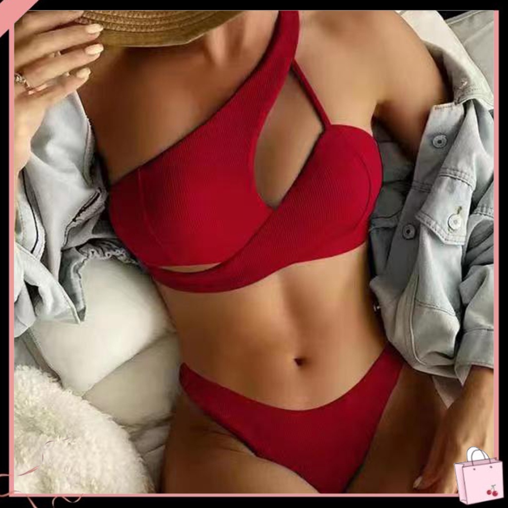 Bộ Bikini 2 Mảnh Màu Sắc Thời Trang Quyến Rũ Cho Nữ