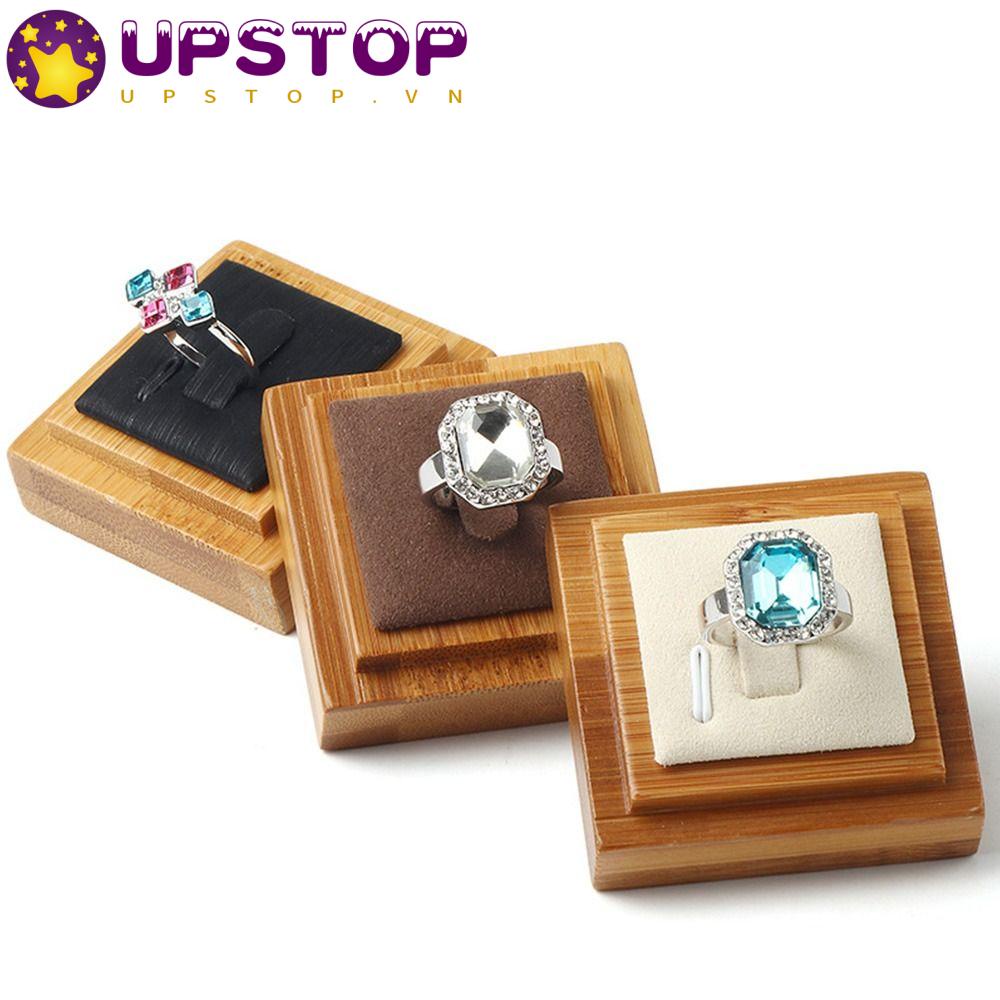 UPSTOPVN Hộp Đựng Trưng Bày Trang Sức Bằng Nhung Sang Trọng