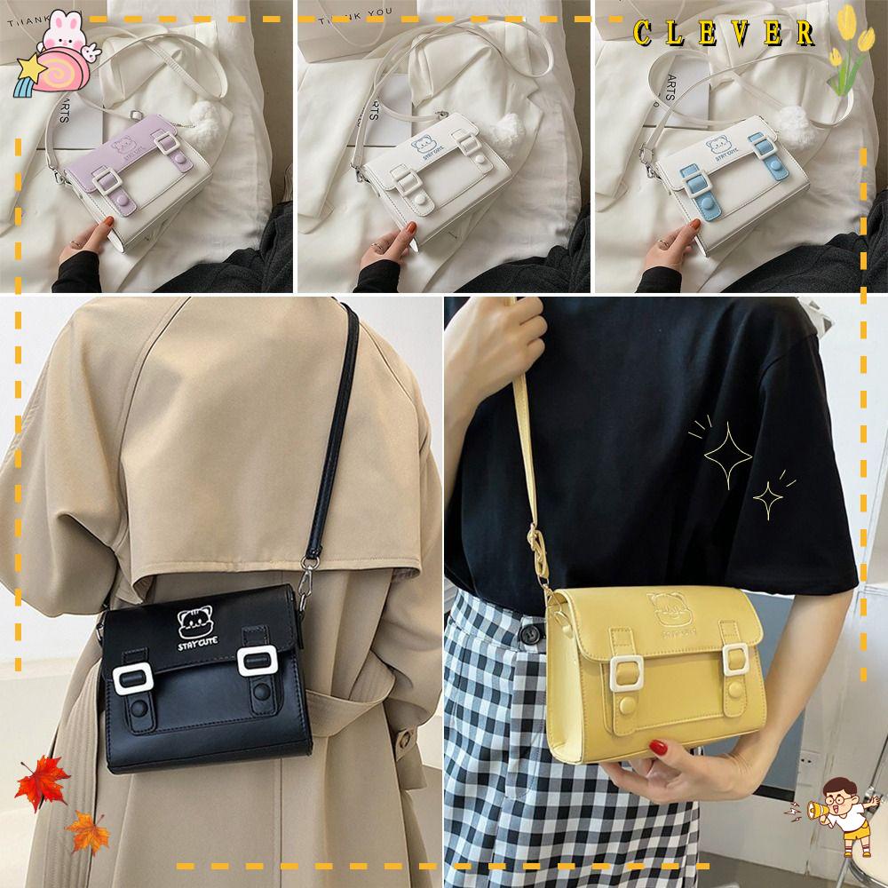 CLEVER Túi Đeo Chéo Nhỏ Dễ Thương Cho Nữ