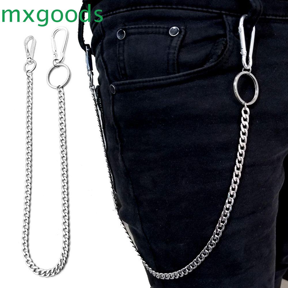 MXGOODS Dây Xích Dài Bằng Thép Không Gỉ Gắn Ví / Quần Jean Phong Cách Hip Hop Punk