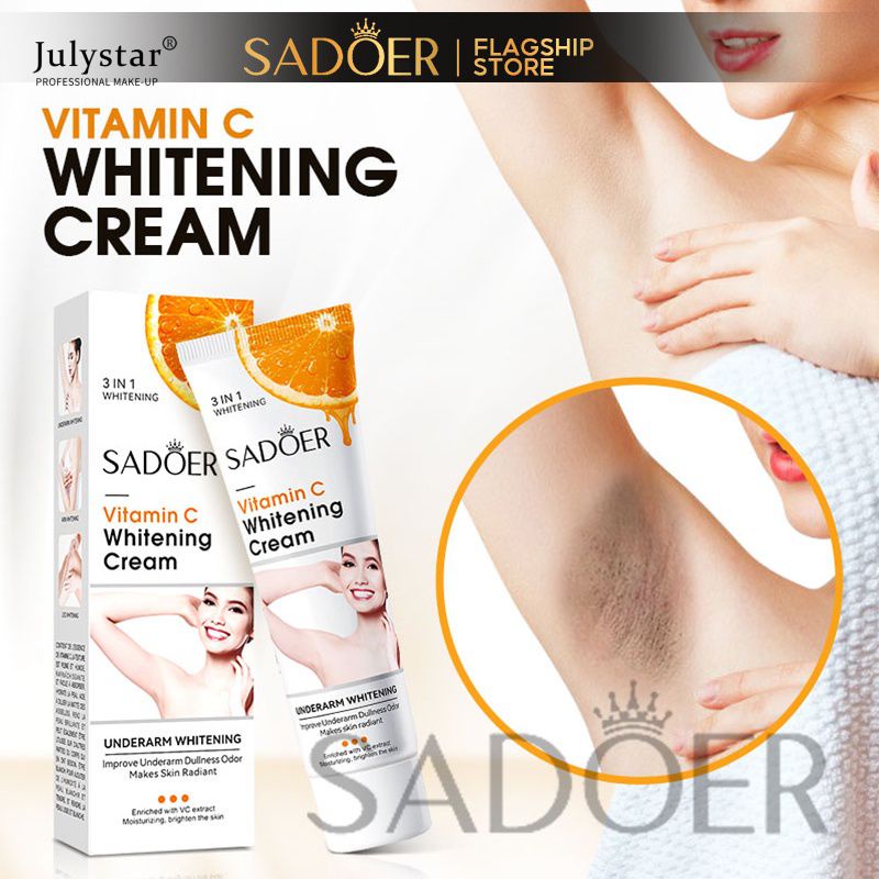 Vitamin C Whitening Cream Kem làm trắng da dưới cánh tay/Làm trắng vùng nách/Làm trắng vùng kín JULYSTAR