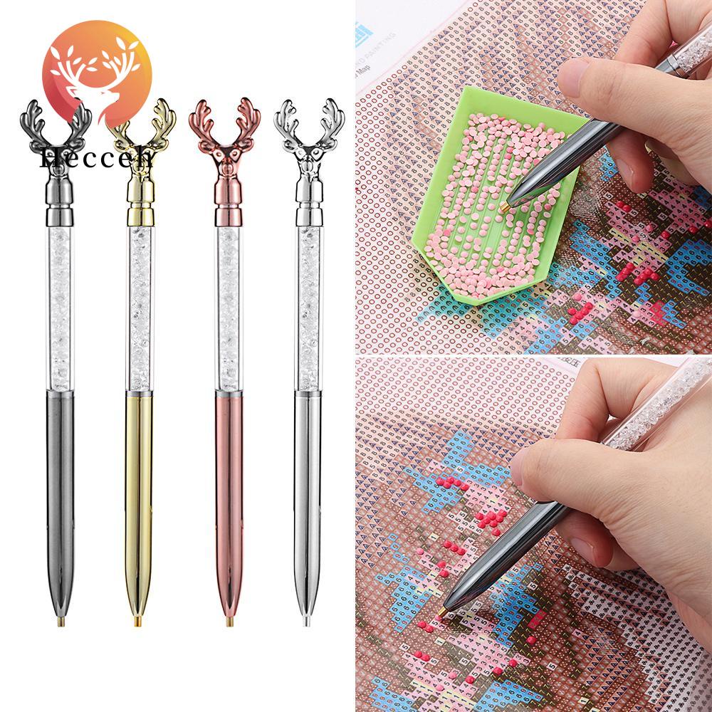 HECCEH Bút Thêu Tranh Chữ Thập DIY Hình Nai