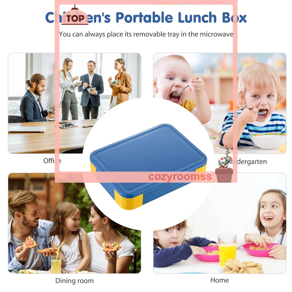 Hộp cơm Hình Chữ Nhật Có Thể Hâm Bằng Lò Vi Sóng