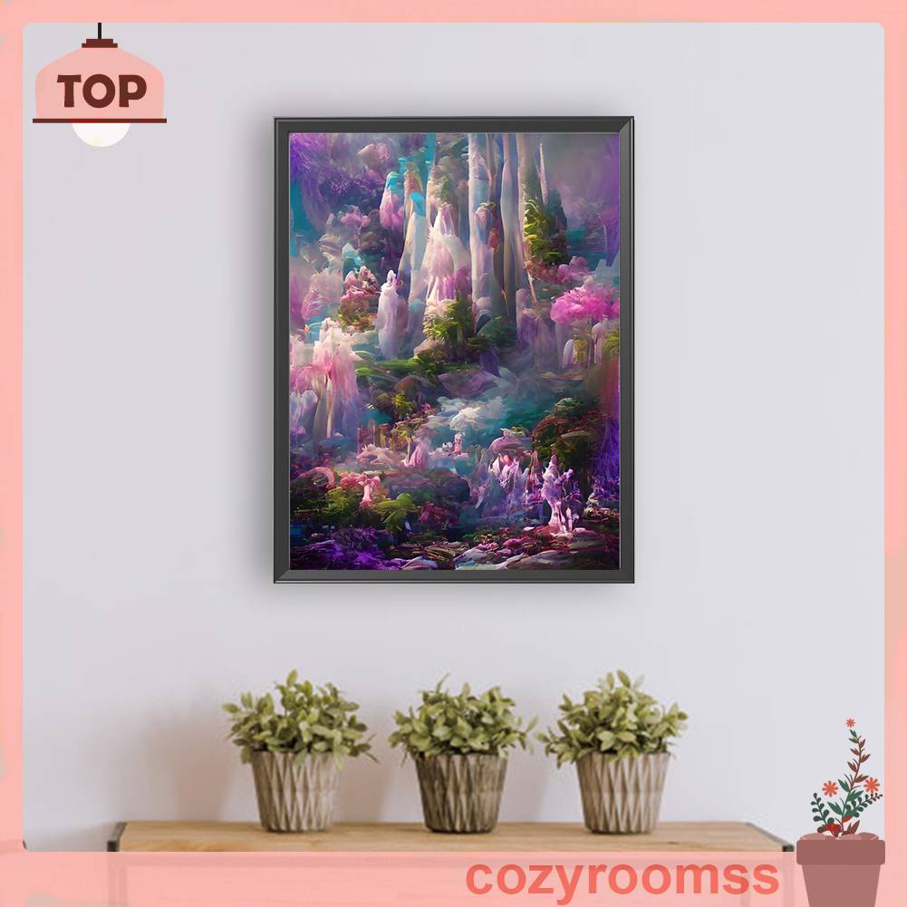 Tranh Đính Đá Kim Cương Toàn Bộ 5D DIY Hình Vẽ Phong Cảnh Trang Trí Nhà Cửa