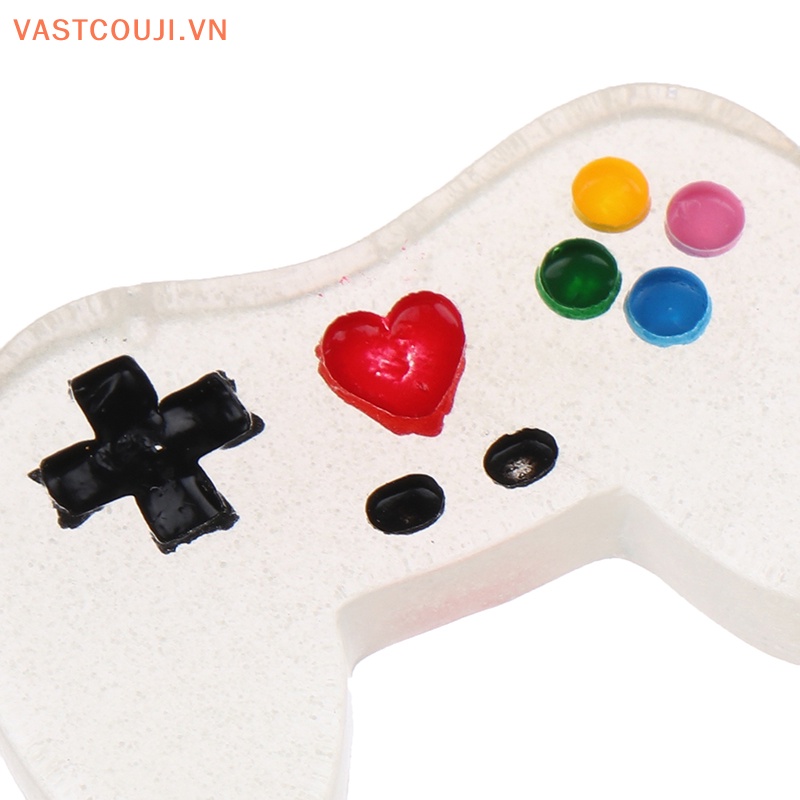 Set 10 Phụ Kiện Trang Trí Điện Thoại Hình Tay Cầm Chơi Game Màu Dạ Quang DIY